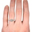 The Lilly Ring, smallzoomed in top view on a hand