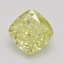 1.12 Ct. Fancy Intense Yellow Cushion Diamond