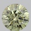 2.92 Ct. Fancy Vivid  Green Round Lab Grown Diamond