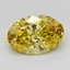 2.53 Ct. Intense  Yellow Oval Lab Grown Diamond
