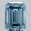 2.10 Ct. Fancy Vivid Blue Emerald Lab Grown Diamond