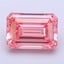 5.21 Ct. Fancy Vivid Pink Emerald Lab Grown Diamond