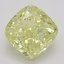 2.01 Ct. Fancy Intense Yellow Cushion Diamond