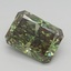 5.98 Ct. Fancy Vivid  Green Radiant Lab Grown Diamond