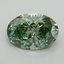 2.03 Ct. Fancy Vivid Green Oval Lab Grown Diamond