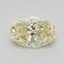 0.66 Ct. Fancy Light Yellow Oval Lab Grown Diamond