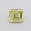 0.91 Ct. Fancy Yellow Asscher Lab Grown Diamond
