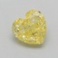 1.02 Ct. Fancy Intense  Yellow Heart Lab Grown Diamond