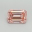 1.53 Ct. Fancy Vivid Pink Emerald Lab Grown Diamond