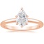 14K Rose Gold Esme 1.8mm Ring, smalltop view