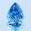 5.00 Ct. Fancy Vivid Blue Pear Lab Grown Diamond