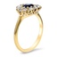 The Emilee Ring, smalltop view on a hand
