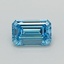0.57 Ct. Fancy Intense Blue Emerald Lab Grown Diamond