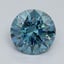 1.02 Ct. Fancy Vivid Malibu Blue Round Lab Grown Diamond