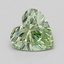 0.57 Ct. Fancy Intense  Green Heart Lab Grown Diamond