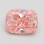 1.43 Ct. Fancy Vivid Pink Cushion Lab Grown Diamond