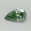 0.4 Ct. Fancy Vivid Pacific Green Pear Lab Grown Diamond