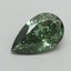 1.04 Ct. Fancy Vivid Green Pear Lab Grown Diamond