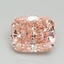 4.03 Ct. Fancy Vivid Pink Cushion Lab Grown Diamond
