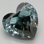 3.90 Ct. Fancy Intense Bluish Green Heart Lab Grown Diamond