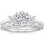 18K White Gold Mariposa Diamond Ring with Winding Willow Diamond Ring