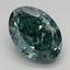 4.26 Ct. Fancy Vivid Green Oval Lab Grown Diamond