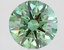 2.1 Ct. Fancy Vivid Green Round Lab Grown Diamond