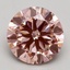 3.00 Ct. Fancy Intense Pink Round Lab Grown Diamond