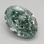 1.52 Ct. Fancy Vivid Green Oval Lab Grown Diamond