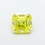 1.12 Ct. Fancy Vivid Yellow Asscher Lab Grown Diamond