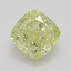 0.61 Ct. Fancy Yellow Cushion Diamond