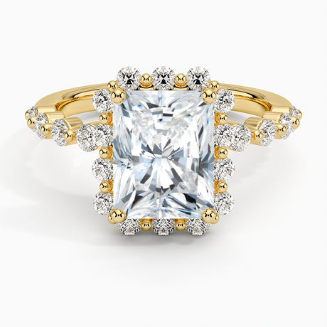 18K Yellow Gold Marseille Halo Diamond Ring (1/2 ct. tw.)