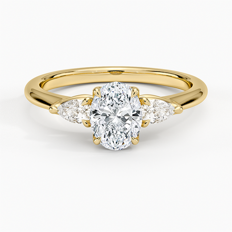 Petite Fleur Three Stone Diamond Ring