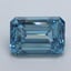 3.02 Ct. Fancy Vivid Malibu Blue Emerald Lab Grown Diamond