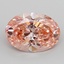 4.06 Ct. Fancy Vivid  Pink Oval Lab Grown Diamond