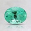 7.4x5.8mm Oval Colombian Emerald