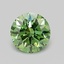 0.73 Ct. Fancy Vivid  Green Round Lab Grown Diamond