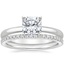 Platinum 2mm Comfort Fit Ring with Luxe Ballad Diamond Ring (1/4 ct. tw.)