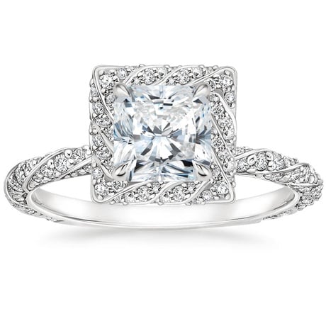 18K White Gold Nova Diamond Bridal Set (3/4 ct. tw.)