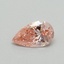 0.32 Ct. Fancy Vivid Pink Pear Lab Grown Diamond