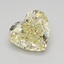 0.91 Ct. Fancy Yellow Heart Lab Grown Diamond