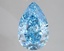 3.05 Ct. Fancy Vivid Blue Pear Lab Grown Diamond