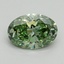 2.14 Ct. Fancy Vivid Green Oval Lab Grown Diamond