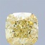 1.56 Ct. Fancy Intense Yellow Cushion Lab Grown Diamond