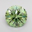 1.01 Ct. Fancy Vivid Green Round Lab Grown Diamond