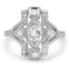 Art Deco Reproduction Diamond Vintage Ring