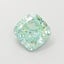 1.34 Ct. Fancy Vivid  Green Cushion Lab Grown Diamond