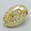 10.25 Ct. Fancy Vivid Yellow Oval Lab Grown Diamond