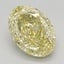 2.65 Ct. Fancy Intense Yellow Oval Lab Grown Diamond