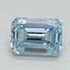 1.52 Ct. Fancy Intense Blue Emerald Lab Grown Diamond